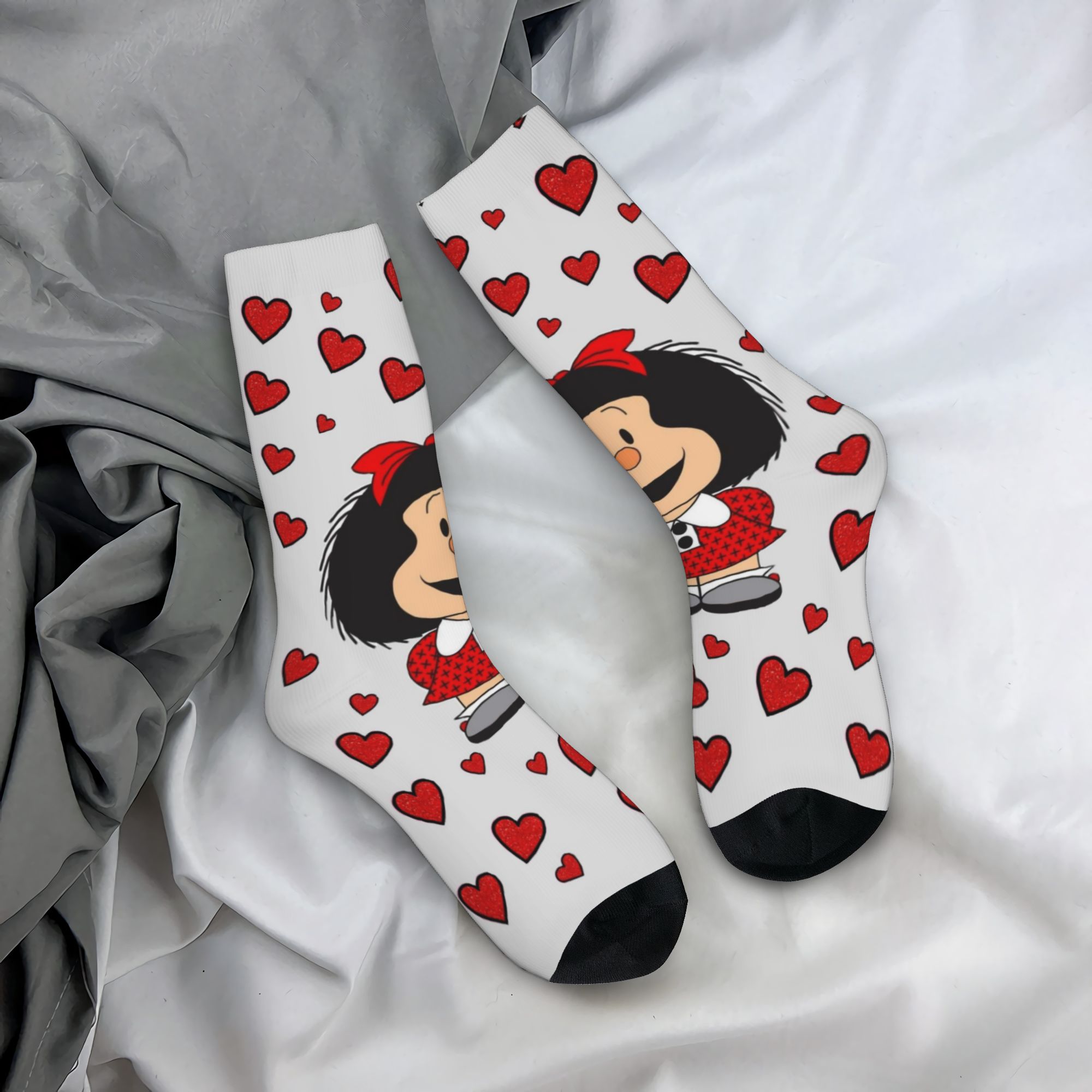 Dress Sock Men - Individuelle Humor-M-Mafalda-Socken für Männer und Frauen,
