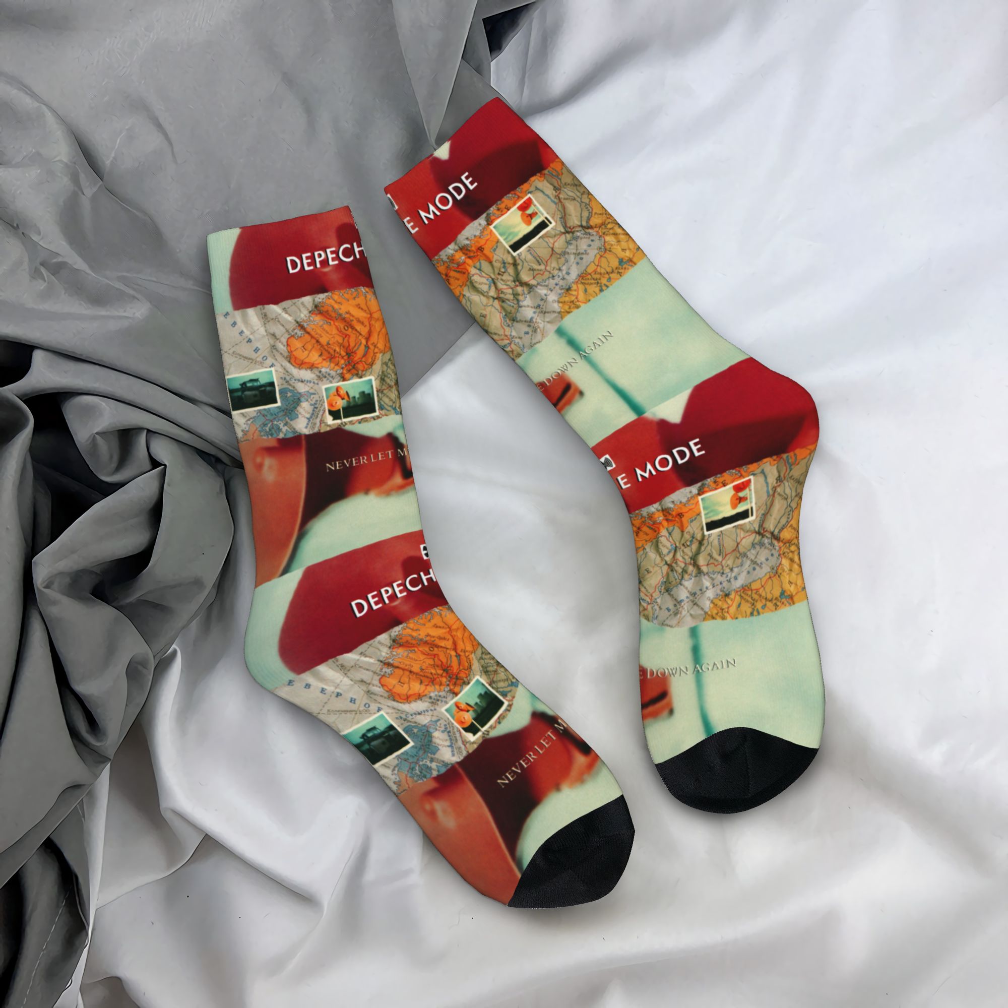 Dress Sock Men - Maßgefertigte D-Depeche Cool Mode Elektronik-Rock Socken