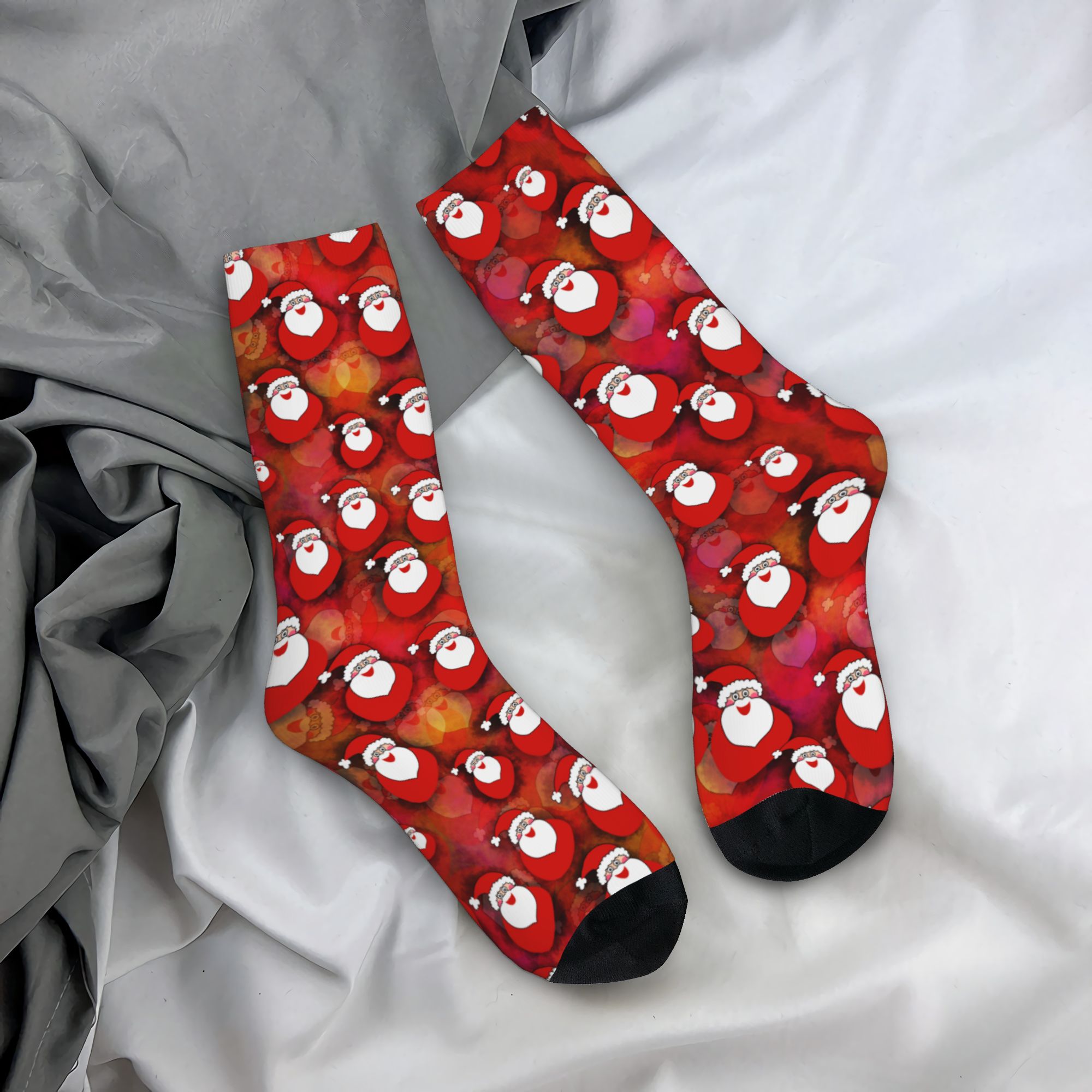 Dress Sock Men - Maßgefertigte Weihnachtsmann-Weihnachtsgeschenk-Socken für Damen und Herren,