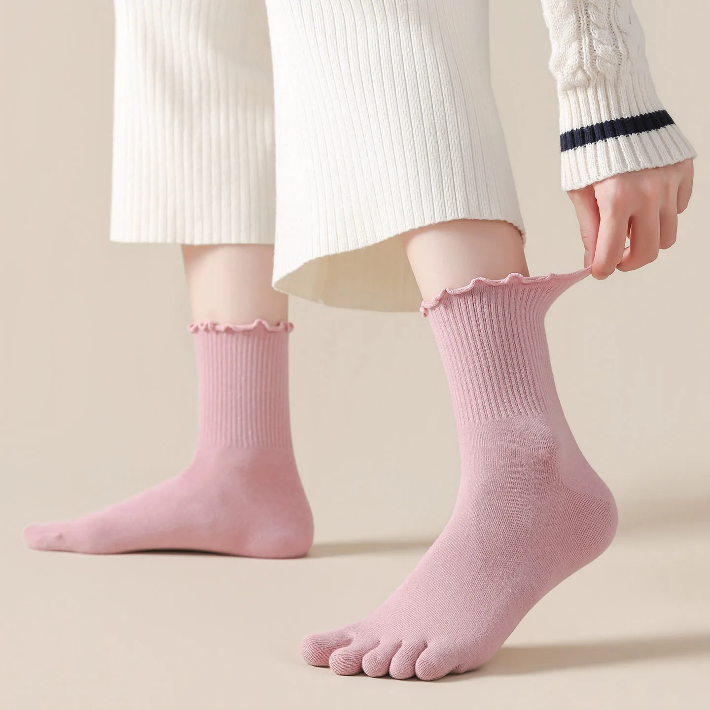 1/5 Paar Damen-Fünf-Zehen-Sock – Toe Sock Split Bewertung und Preis